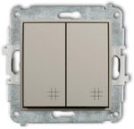 Karlik Elektrotechnik 60MWP-66 MINI Dvigubas kryžminis mechanizmas taupe 60MWP-66