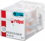Relpol 804439 Pramoninė relė 3P 10A 24V DC AgNi/Au R15-2113-23-1024-WT 804439