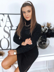 Megzta moteri&scaron;ka juoda suknelė Snor