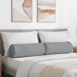 Pagalvės 2 pcs &Scaron;viesiai pilka &Oslash; 25 x 70 cm audinys