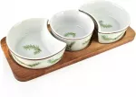 Allesken MODERN KITCHEN Deska su 3 miskami 8,5x42x/11x9,5x3,5cm(26,5x11x1,2cm) 2x150ml+1x120ml rozmaryn