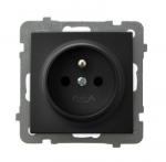 Ospel GP-1GZ/M/33 AS Viengubas lizdas su įžeminimu, juodos spalvos metalinis GP-1GZ/m/33