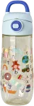 Rice - Kids Drinking Bottle - Plastic with ABC Print - Mėlyna - 550 ml (PLBOT-SABC)