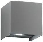 Sieninis &scaron;viestuvas 2x5W LED sieninis fasado &scaron;viestuvas ALFA, pilkas, CCT, IP54
