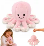 Lean Toys Pliu&scaron;inis a&scaron;tuonkojis su tampriais čiuptuvais, rožinis, 30 x 20 x 20 cm