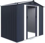 Funfit Sodo įrankių namelis skardinis 240 &times; 180 &times; 222 cm su pamatu (5905771302207)