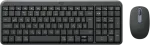 Logitech MK250 Compact Combo Belaidė klaviatūra + Pelė, Bluetooth, US Int, Graphite