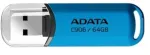 ADATA AC906-64G-RWB pamięć USB 64 GB USB Typu-A 2.0 Mėlyna, Permatomas