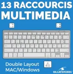 Bluestork Mini Bevielė Bluetooth Klaviatūra Azerty Pc/mac