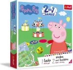 Trefl kini&scaron;kas/vamzdeliai ir kopėčios/peppa pig 2-in-1 žaidimas nuo 4 metų