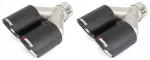 Akrapovic karboninis i&scaron;metimo antgalis 127/66 matinis dvigubas antgalis
