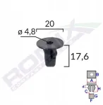 Apmu&scaron;alų spaustukas Romix B21002 1vnt.
