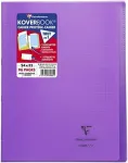 Clairefontaine 981607c - 10 Koverbook sąsiuvinių pakuotė Din A4+, 24 x 32 cm, 48 lapai kvadratinis su para&scaron;tėmis, 90 g, polipropileno vir&scaron;elis, pilkas, 1 pakuotė