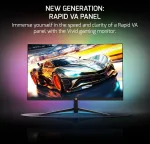 Gamepower Vivid T40 lenktas žaidimų monitorius 23.6 colių 180hz 0.5ms, pc ekranas full hd 1080p, va lenktas hdr ekranas, berėmis kompiuterio ekranas, freesync g-sync, 125% srgb, su garsiakalbiu