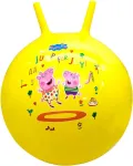 Dqb Deqube Pig Peppa Pig pripučiamas &scaron;okinėjimo kamuolys - skersmuo 45 cm (deqube 920d00055), geltonas