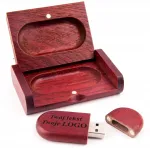Medinis Usb 2.0 atmintukas 512 Mb su graviravimu ir dėžute