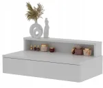 Meblano Lena Plus pakabinama konsolė, baltas matinis, 75 cm