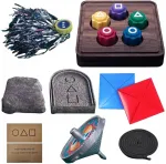 Squid Game Korėjieti&scaron;kas Ddakji, Skraidantis Akmuo, Gong-gi, Vilkelis, Jegi rinkinys