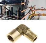 Yinettech 2 x stačiakampis oro linijos jungtis 1/8 bsp i&scaron;orinis sriegis į vidinį oro vandens alyvos linijos hidraulinius kompresorius - žalvaris