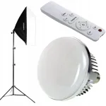 Cinegen Led lempa su nuotoliniu valdymu, softbox 50x70, 150w lemputė, stovas