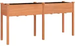 Lovelis su įdėklu, rudas, 161x45x76cm, eglės medienos masyvas