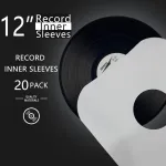 Vinilinė plok&scaron;telė 20 vienetų 12 colių vinilinių plok&scaron;telių vidinių įmautės i&scaron; tvirto balto kraft popieriaus su užapvalintais kampais, apsauginės antistatinės popierinės vinilinių plok&scaron;telių įmautės Lp albumams