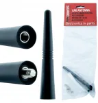 Automagnetola Einparts Universali automobilinė Am/fm antena, trumpas 9 cm strypas + adapteris M4/m5