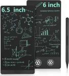 Klaviatūra Lcd ra&scaron;ymo lenta, suaugusiems, dvigubo ekrano lcd ra&scaron;ymo lentos su 2 x ra&scaron;ymo pavir&scaron;iais, 6.5 colio, 6 colių, paprasta lcd ra&scaron;ymo plan&scaron;etė biurui, atmintinei, užra&scaron;ų knygelei, darbotvarkei