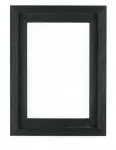 Plakatas Medinis paveikslo rėmas Wide juodas 30x90 cm American Box