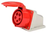 Hismart Pramoninis trifazis CEE lizdas su dangteliu, 32A, 5-Pin, IP44