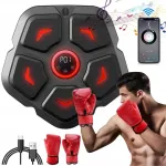 Muzikos bokso sieninis treniruoklis su bluetooth ir pir&scaron;tinėmis