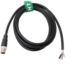 Hangton M12 A-code 4 kontaktų aviacinis jutiklio kodavimo įrenginio maitinimo kabelis į pliką laidą, skirtas pramoninės kontrolės automatikos įrangos tinklo įrenginiui Canope Io-link Profibus 2m