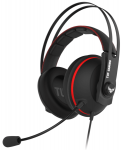 Žaidimų ausinės Asus TUF Gaming H7 Core, tinka PC, Mac, PS4, Nintendo Switch, mobiliems įrenginiams, Xbox One, Raudonos