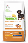 Natural Trainer ADULT DOG SENSITIVE be gliuteno MINI su la&scaron;i&scaron;a 2kg