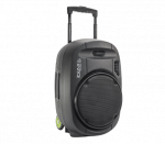 Ibiza Sound PORT15VHF-MKII NE&Scaron;IOJAMA GARSO SISTEMA SU AKUMULIATORIUMI + 2X VHF BELAIDŽIAI MIKROFONAI, USB/SD/AUX/BLUETOOTH, 15&prime;&prime;/38CM