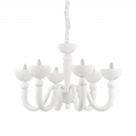 Pakabinamas &scaron;viestuvas Ideal Lux Suspended lamp with 6 lights BON BON, E14, amber color