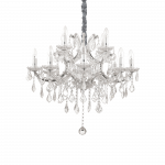 Pakabinamas &scaron;viestuvas Ideal Lux Suspended lamp with 12 lights NAPOLEON, E14, baltas