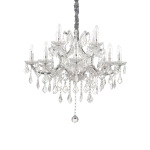 Pakabinamas &scaron;viestuvas Ideal Lux Suspended lamp with 12 lights NAPOLEON, E14, baltas