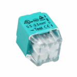 Orno 4 laidų įstumiama jungtis; dvieilis; vielai 0,75-2,5 mm ?; IEC 300V / 24A 100 vnt.