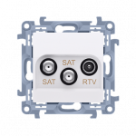 Kontakt Simon GN.2-KR.ANTEN.SAT-SAT-RTV balta SIMON10
