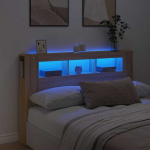 LED galvūgalis, ąžuolo, 160x18,5x103,5cm, apdirbta mediena