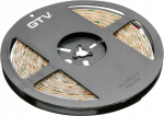 GTV Blykstės juosta 5050, 300 LED &scaron;iltai baltos spalvos, 72 W, atspari vandeniui 10 mm, ritiny