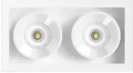 4,2W LED įleidžiamas &scaron;viestuvas Juodas FOSTER REC 2, baltas, 3000K