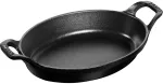 STAUB Ovalus indas 21 x 15 cm, juodas