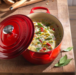 Le Creuset skrudintuvas Signature ovalus 27 cm orkaitėje raudonas