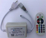 Solar Plus LIT230 valdiklio dėžutė ir nuotolinio valdymo pultas, skirti sukurti skirtingus ap&scaron;vietimo efektus LIT230 RGB juostoje.