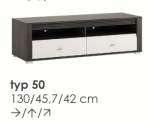 TV staliukas Extom RTV spintelė SEVILLA TYP50