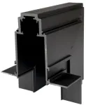 Magnetinės sistemos bėgelio kampinis sujungimas OPTONICA R35-A, juodas