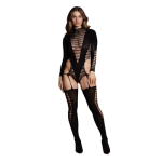 Shots Le D&eacute;sir Kalyke XXIII - Bodystocking with Turtleneck Juodas OS