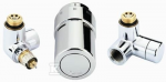 Danfoss TERMOSTAS.PADALĖJŲ RINKINYS.X-TRA CHROME KAIRĖ